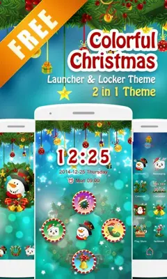 GO Colorful Christmas Big Theme android App screenshot 5